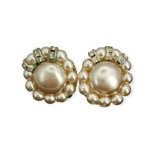 Elegant Pearl and Silver Clip-On Earrings